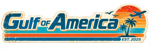 Gulf Of America Retro 8" Decal