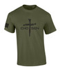 Mens Christian Shirt Nail Cross Chosen Short Sleeve T-shirt Graphic Tee