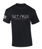 Set Free John 8:36 men's Christian tee - design view 3