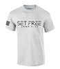 Set Free John 8:36 men's Christian tee - design view 4