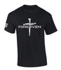 Nail Cross Forgiven men's Christian tee - front graphic