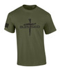 Nail Cross Blessed men's Christian tee - design view 4