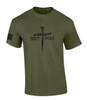 Nail Cross Set Free men's Christian tee - design view 4