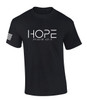 Hope Psalm 42:5 men's Christian tee - front graphic