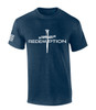 Nail Cross Redemption men's Christian tee - design view 3