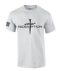 Nail Cross Redemption men's Christian tee - design view 5