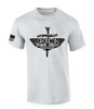 Redeemed Once Lost Now Found Chosen Blessed Forgiven men's Christian tee - design view 3