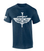 Redeemed Once Lost Now Found Chosen Blessed Forgiven men's Christian tee - design view 4