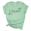 Wo In His Presence There Is Joy men's Christian tee - front graphic