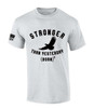 Men's Christian T-shirt Stronger Than Yesterday Born Again Short Sleeve T-shirt