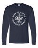 Man of Faith Rooted in Christ men's Christian long sleeve tee - design view 3