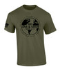 Go Love And Serve Mark 16:15 Scripture men's Christian tee - front graphic