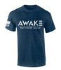 Awake Matthew 24:42 Scripture men's Christian tee - design view 3