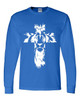 Lion of Judah Cross men's Christian long sleeve tee - design view 4
