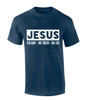 Jesus the Way the Truth the Life men's Christian tee - front graphic