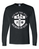 Put on the Full Armor of God men's Christian long sleeve tee - design view 3