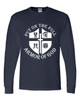 Put on the Full Armor of God men's Christian long sleeve tee - design view 4