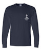 Cross Root men's Christian long sleeve tee - design view 5