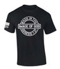 Made in the Image of God men's Christian tee - front graphic