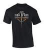 Father's Day Man Of God Crown Cross Husband And Dad men's Christian tee - front graphic