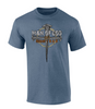 Father's Day Man Of God Crown Cross Husband And Dad men's Christian tee - design view 3