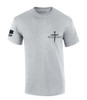 Redeemed Nail Cross Crest Design Jesus men's Christian tee - design view 4