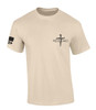 Redeemed Nail Cross Crest Design Jesus men's Christian tee - design view 5
