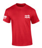 Iron Sharpens Iron Metal Logo Crest Design Proverbs 27:17 men's Christian tee - design view 7