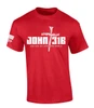 John 3:16 For God So Loved The World Nail Cross Jesus men's Christian tee - design view 6