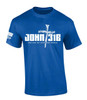 Trenz Shirt Company Mens Christian Tshirt John 3:16 For God So Loved The World Nail Cross Jesus Short Sleeve T-shirt