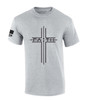 Simple Faith Cross Jesus Christ men's Christian tee - design view 5