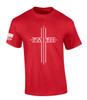 Simple Faith Cross Jesus Christ men's Christian tee - design view 6