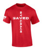 Saved By Grace Cross Jesus men's Christian tee - design view 8