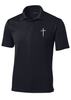 Trenz Shirt Company Mens Christian Polo Embroidered Nail Cross Golf Polo