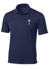 Trenz Shirt Company Mens Christian Polo Embroidered Cross Golf Polo