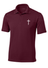 Trenz Shirt Company Mens Christian Polo Embroidered Cross Golf Polo