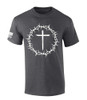 Trenz Shirt Company Mens Christian Tshirt Cross Within Crown of Thorns Jesus Short Sleeve T-shirt