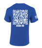 You Are Stronger Than Your Struggles QR Code men's Christian tee - design view 3