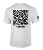 You Are Deserving Of Happiness QR Code men's Christian tee - design view 4