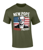 New Pope Leo XIV Robert Prevost Design men's Christian tee - design view 6