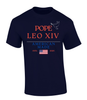 American Made Pope Leo XIV EST. 2025 Design men's Christian tee - design view 5