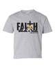 Faith Scenic Mountain and Cross Youth Kids Christian T-shirt Graphic Tee