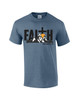Faith, Mountains & Cross Scenic men's Christian tee - design view 3