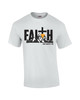Faith, Mountains & Cross Scenic men's Christian tee - design view 8
