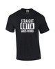 Striaght Out of Gods Word Black men's Christian tee - design view 3