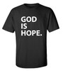 God Is Hope men's Christian tee - front graphic