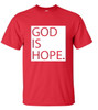 God Is Hope Block men's Christian tee - design view 4