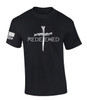 Redeemed Cross Nails American Flag Sleeve men's Christian tee - design view 4