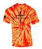 Redeemed Cross Nails Mens Christian American Flag Sleeve T-shirt Graphic Tee
