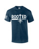 Rooted In Christ Tree Roots men's Christian tee - design view 4